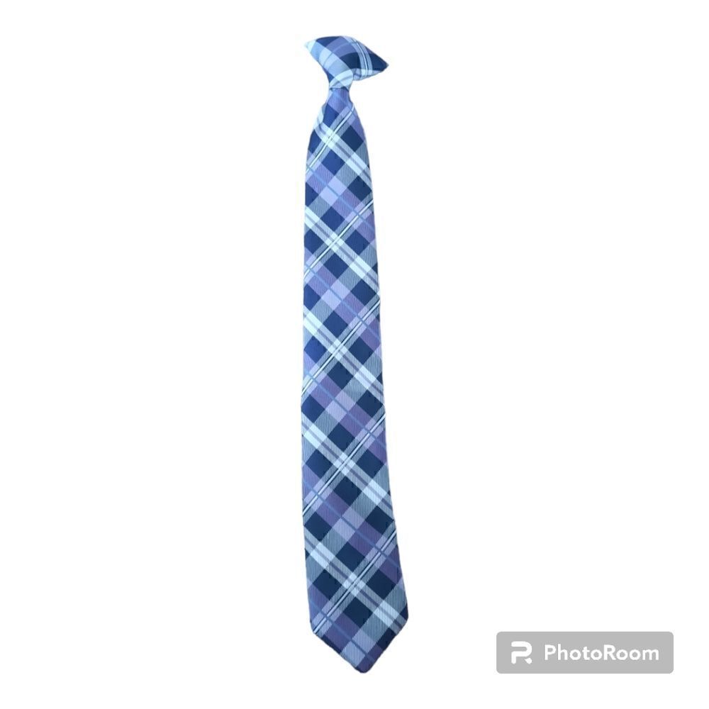 Unbranded Plaid Check Clipon Tie